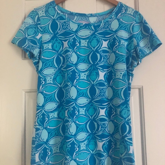 Lilly Pulitzer T-Shirt in What A Racquet Medium - Picture 2 of 3